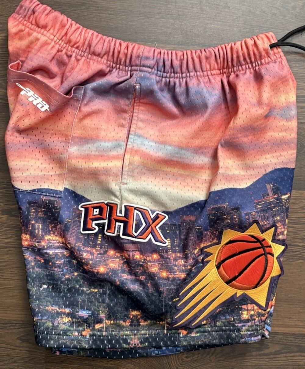 Pro Standard Mens Shorts NBA Basketball Phoenix Suns Cityscape Sz L